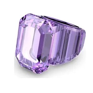 BNIB Purple Swarovski Lucent Cocktail Ring Size 9